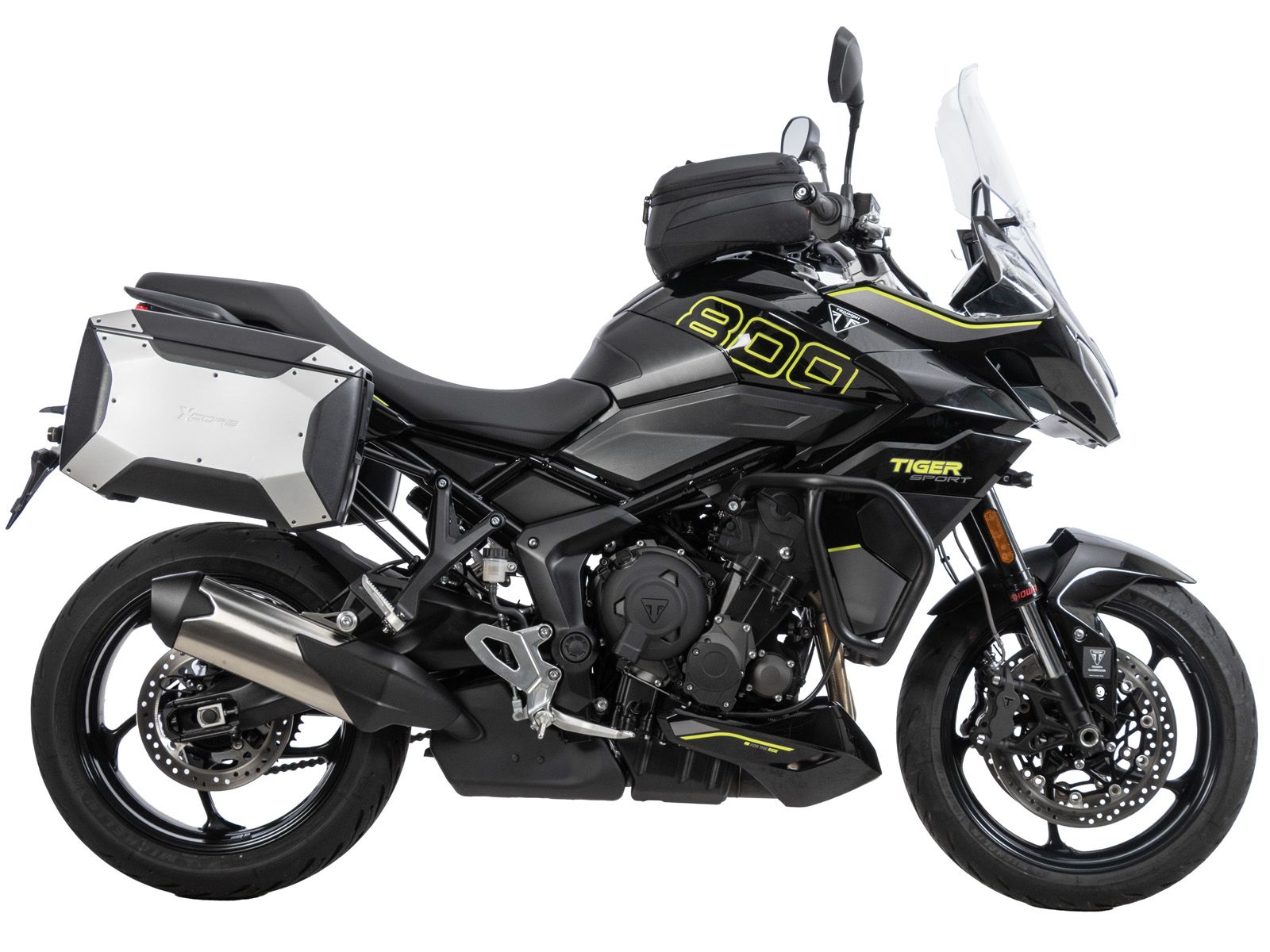 Supports latéraux C-Bow noirs pour Triumph Tiger Sport 800 (25-) Hepco & Becker