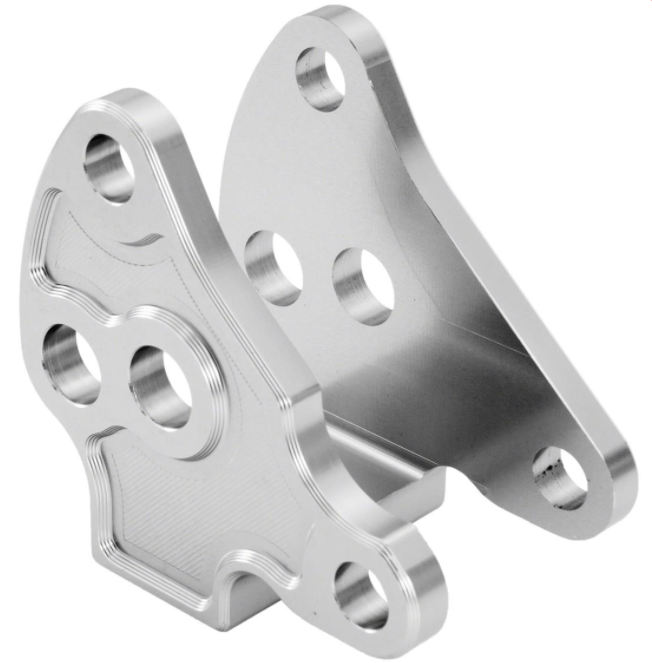 Adaptateur pour amortisseur surbaissé, arrière pour Vespa Primavera/Sprint, argenté