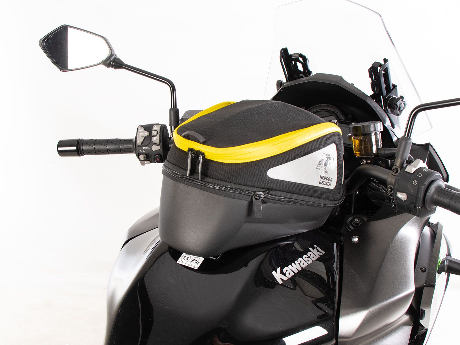 Anneau de réservoir Basic avec unité de fermeture de la sacoche de réservoir pour Kawasaki Versys 1100 /SE (25- ) Hepco & Becker