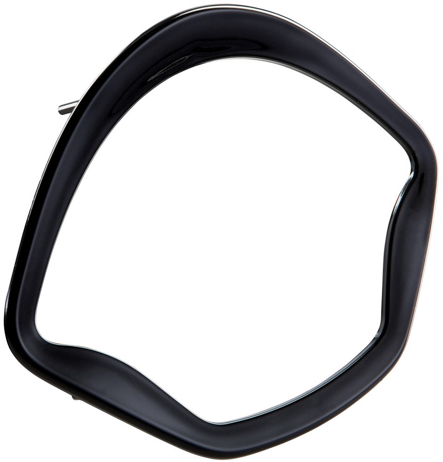 Anneau décoratif tachymètre pour Vespa GTS/GTS Super 125-300ccm ('14-), noir brillant