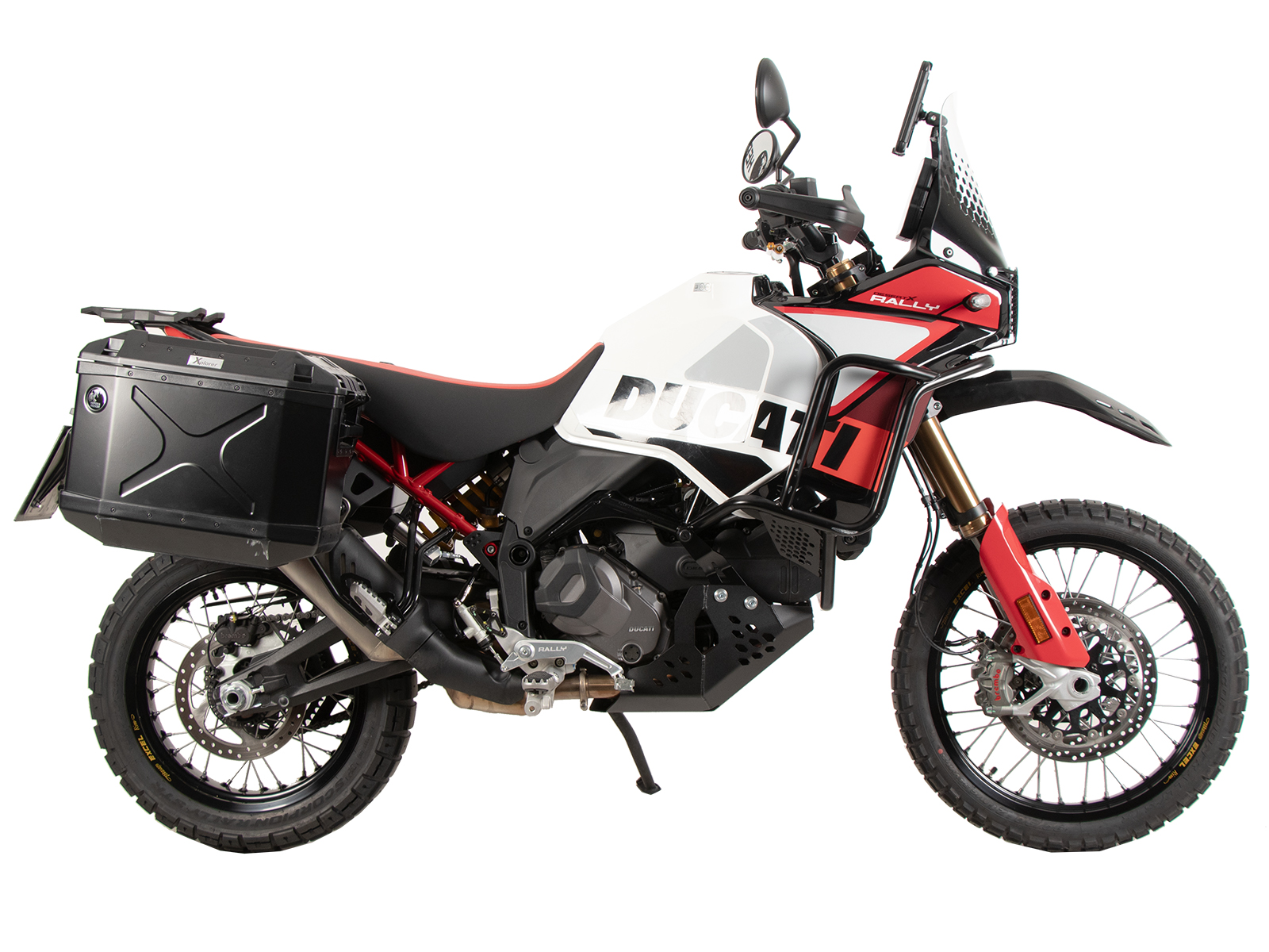 Kit de support de valise Cutout support incl. kit de valise Xplorer Cutout noir pour Ducati Desert X Rally (24-)