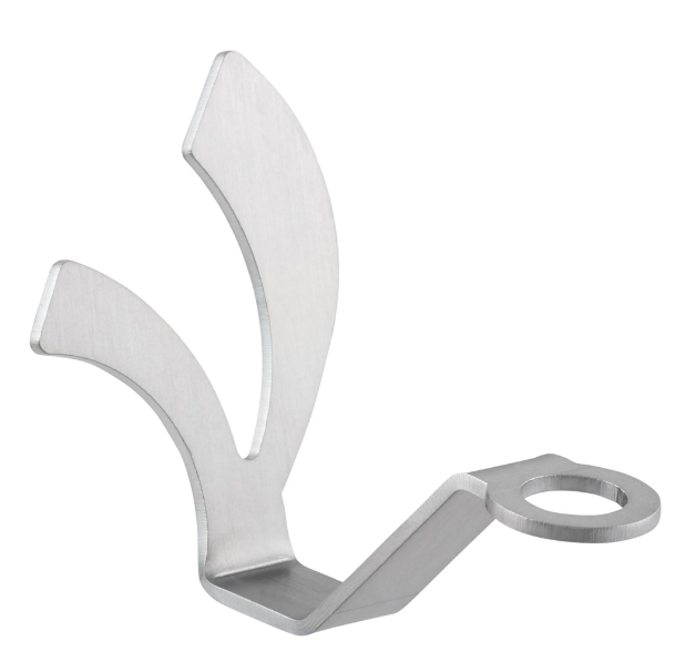 Crochet pour casque, sous le siège pour Vespa, argenté