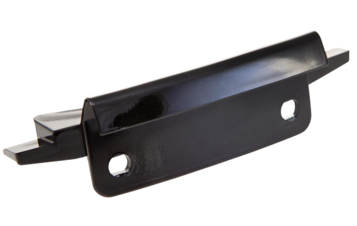 Pièce de jonction tube mono fente jambière noir brillant pour Vespa Primavera/Sprint 50-150ccm
