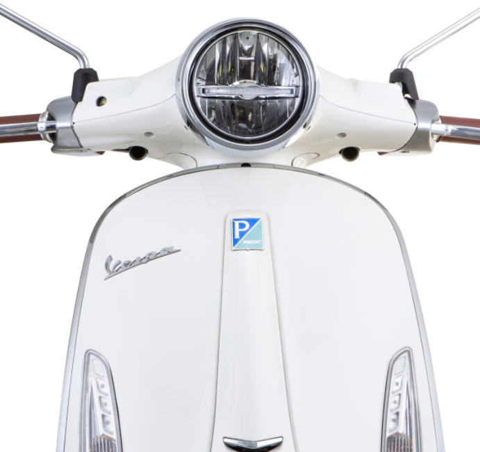 Phare LED pour Vespa Primavera 50-150ccm 2T/4T (-'18), noir brillant