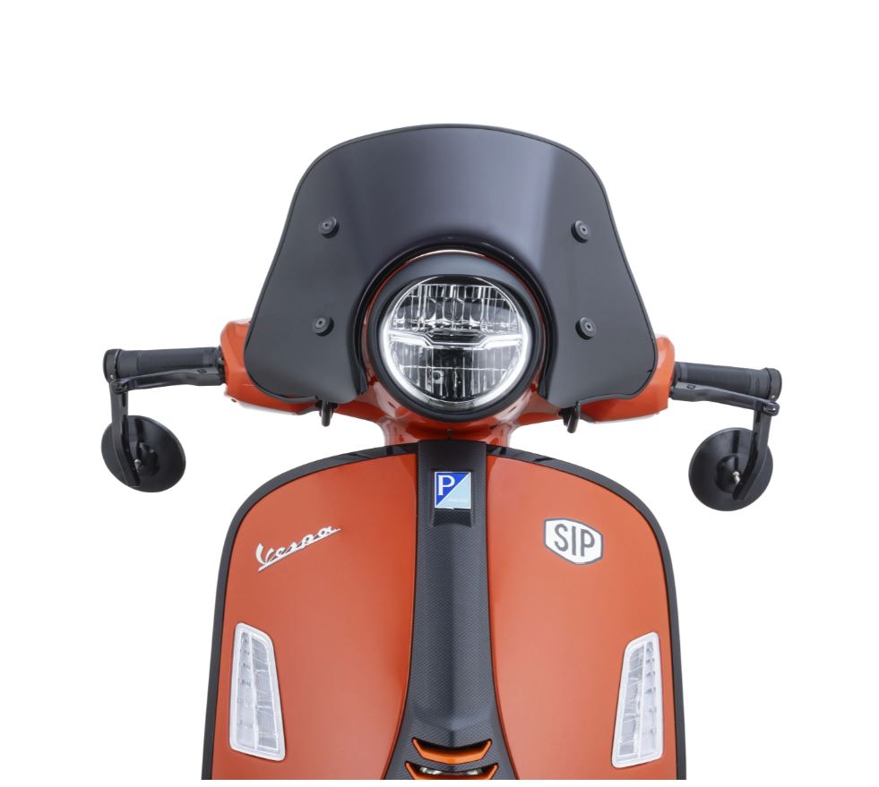 Flyscreen ERMAX Piccolo pour Vespa GTS/GTS Super (`23-), teinté noir