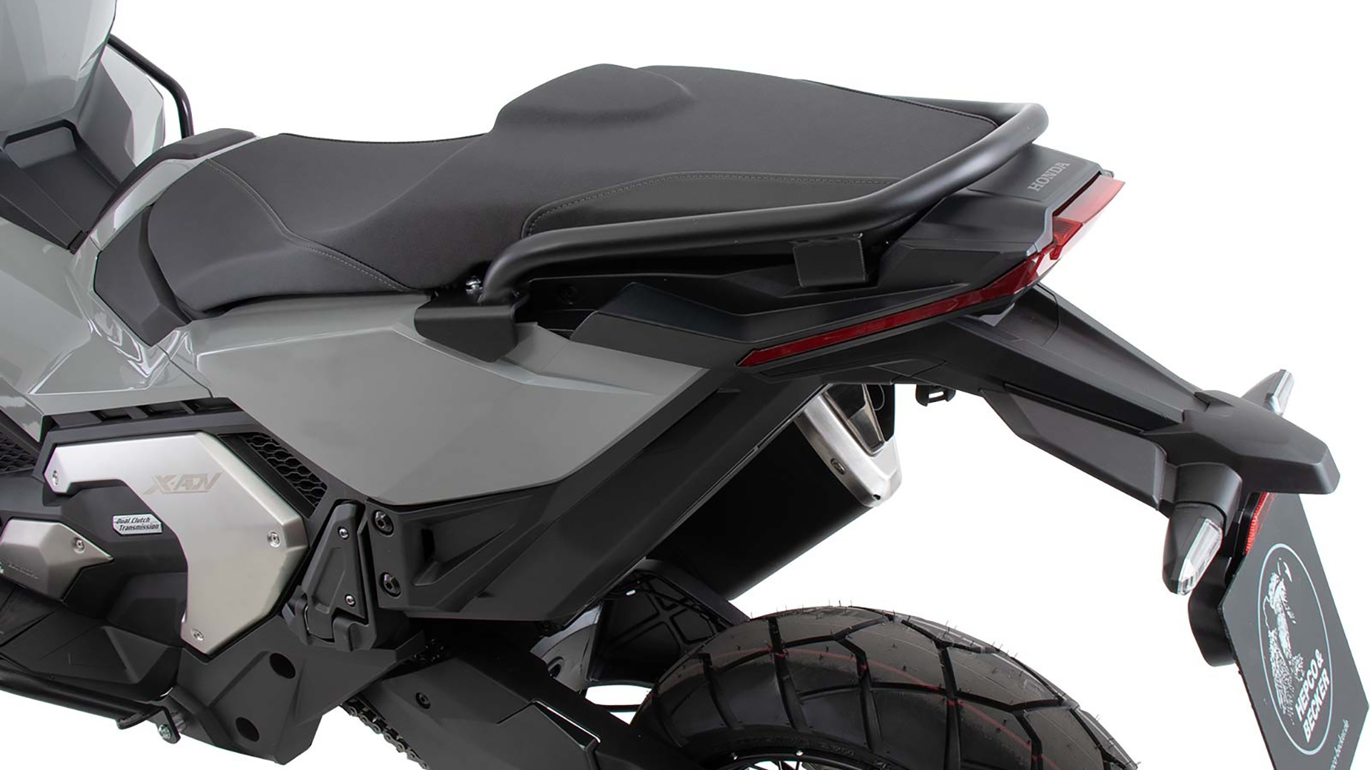Poignée de maintien du passager / barre noire pour pot d'échappement pour Honda X-ADV 750 (21-24) Hepco & Becker