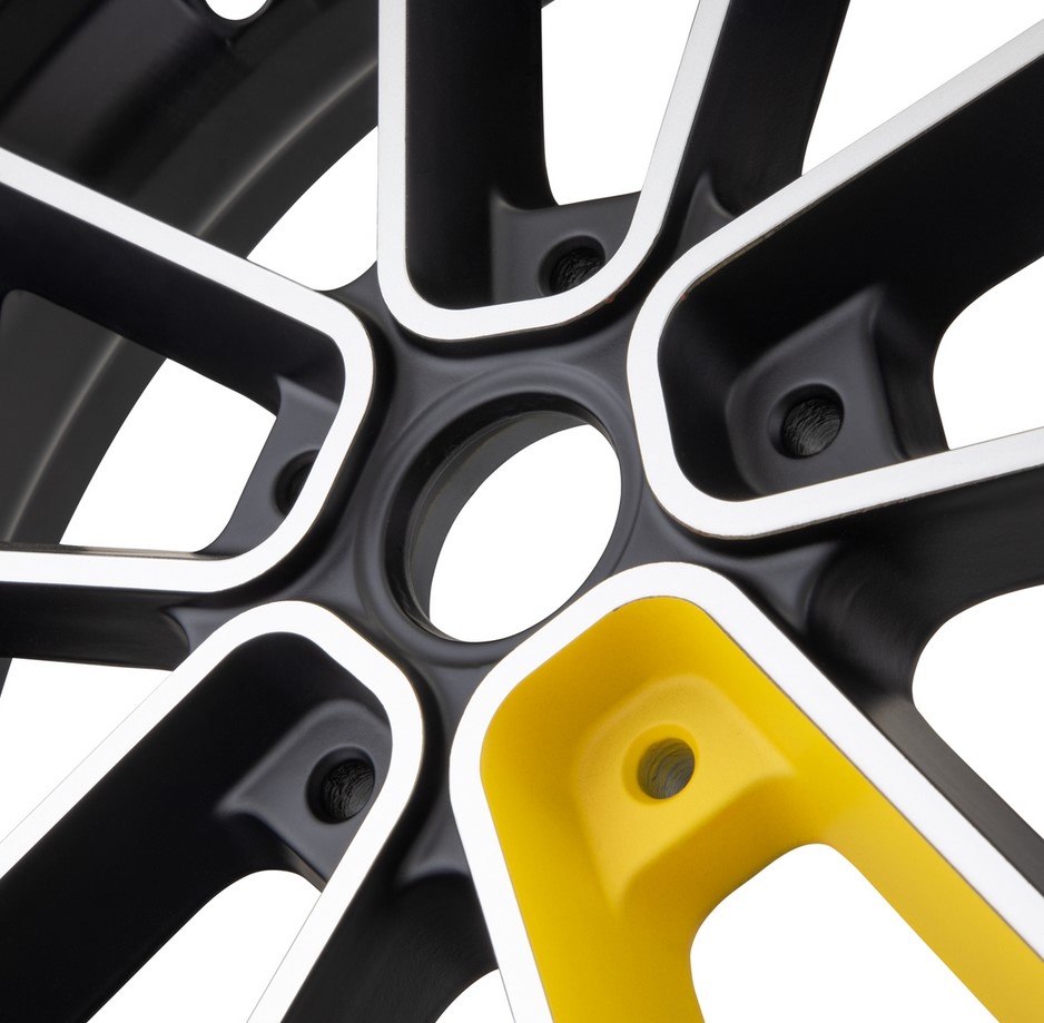 Jante avant/arrière 13" pour Vespa GTS/GTS Super/GTV/GT 60/GT/GT L 125-300ccm, noir/jaune