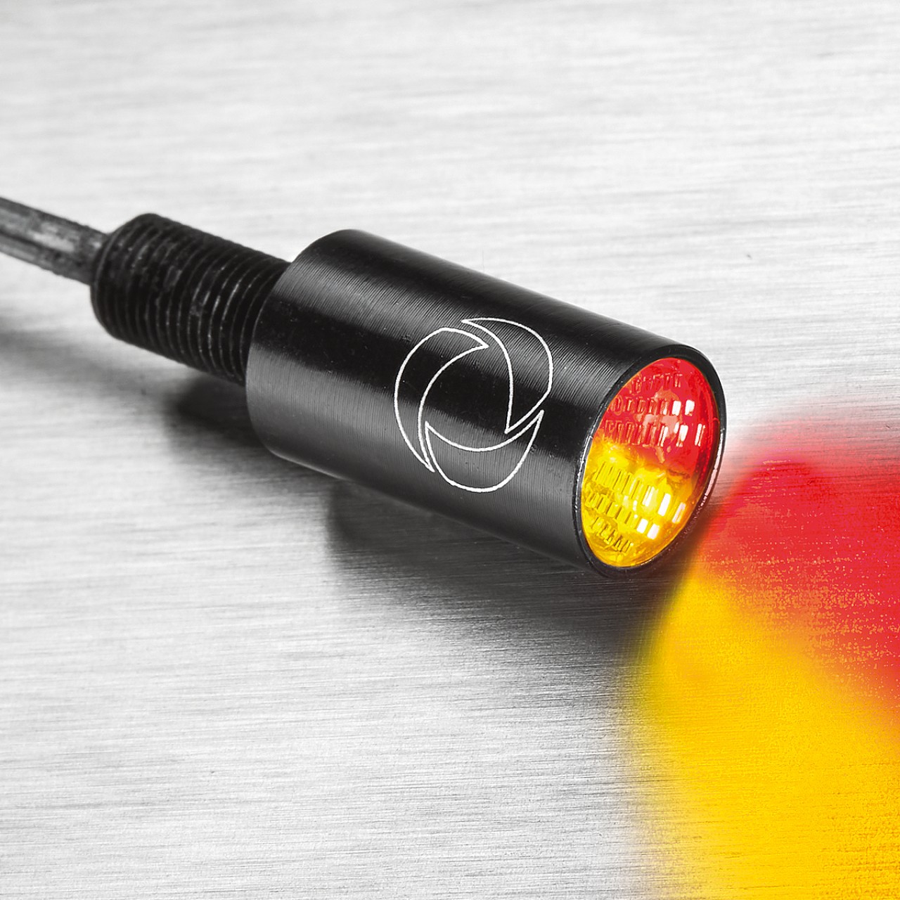 Clignotants Kellermann, feux arrière et stop, Atto DF Integral, alu, LED, HL/HR 12 V, noir brillant