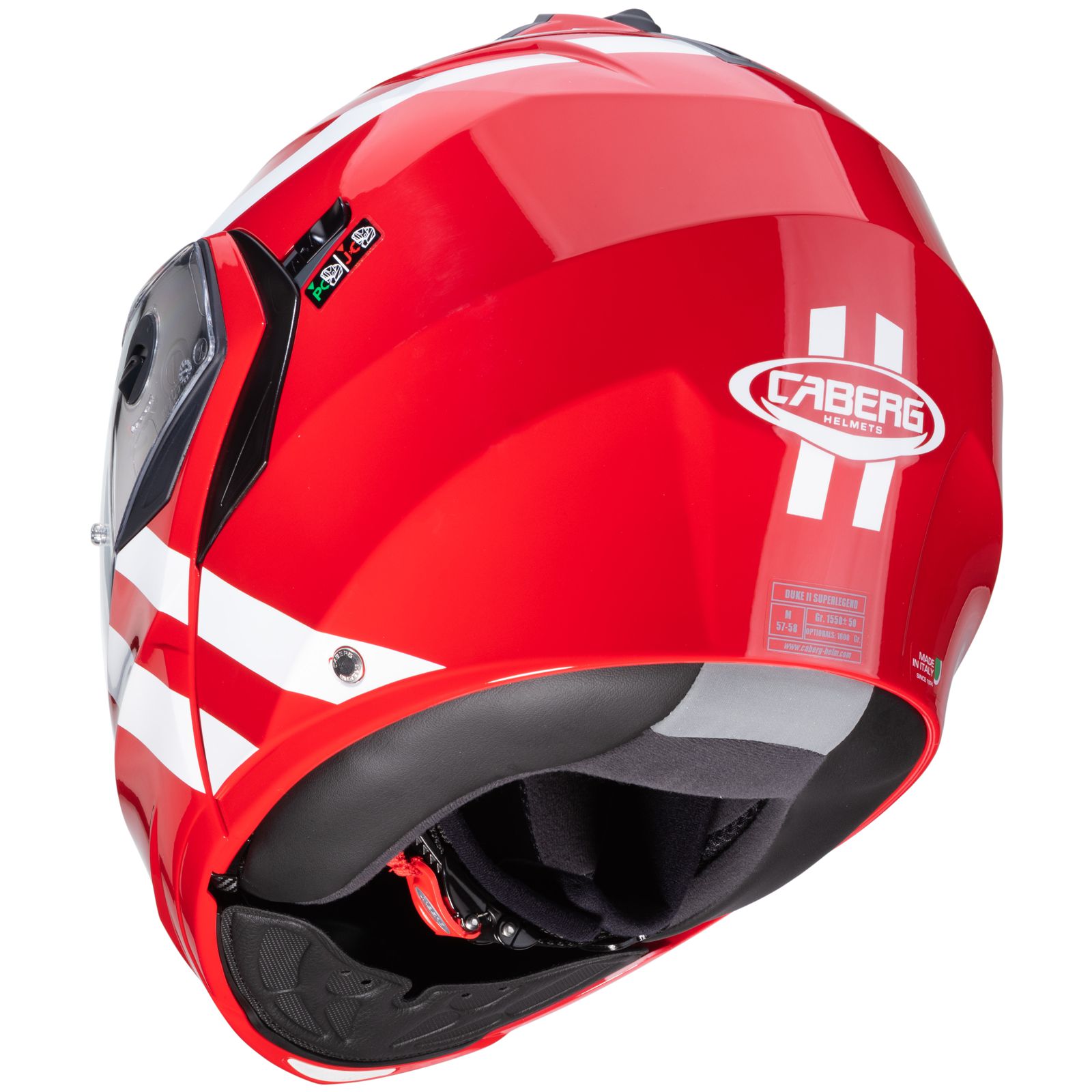 Caberg casque Duke II Superlegend, rouge/blanc