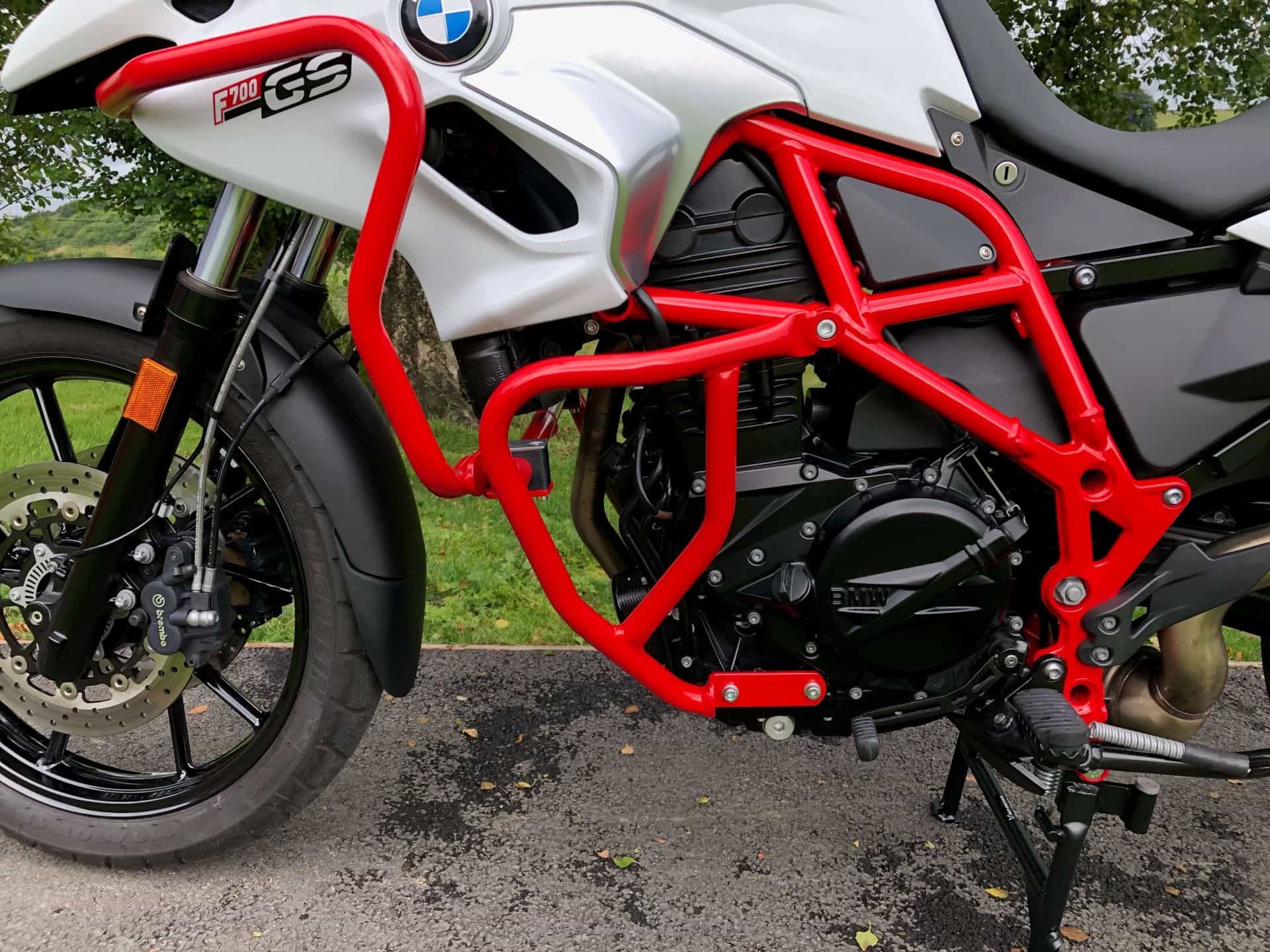 Arceau de protection moteur rouge pour BMW F 800 GS (08-18) Hepco & Becker