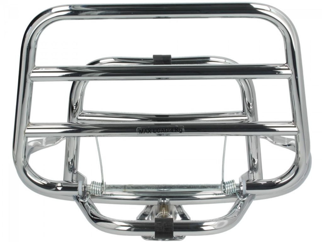 Porte-bagages arrière pliable Vespa Primavera / Sprint / Elettrica - Chrome
