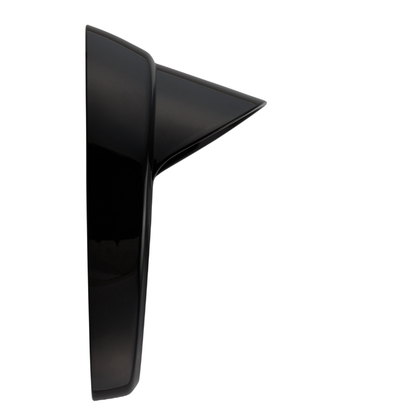 Anneau de lampe avec abat-jour pour Vespa LX 50-150ccm, noir brillant