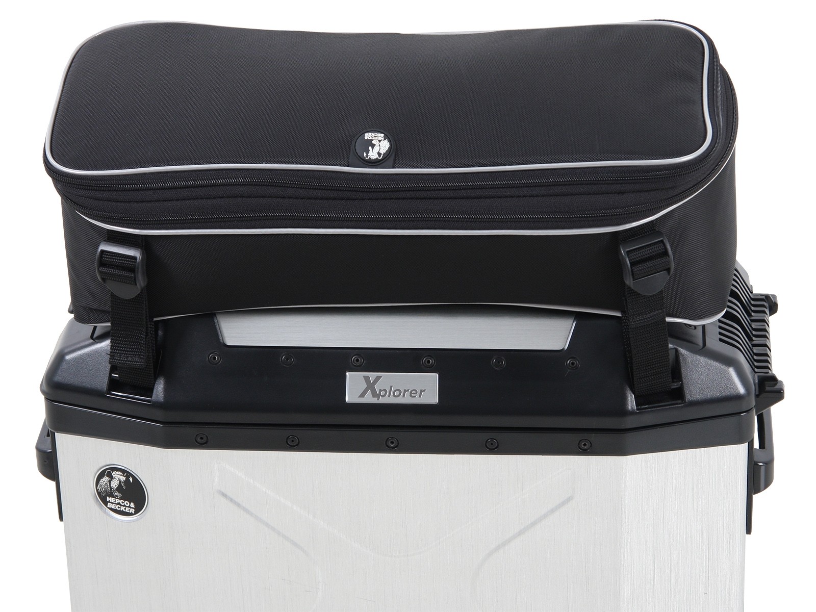 Sacoche supérieure pour valise latérale Xplorer 30 couvercle (9-15L) Hepco & Becker