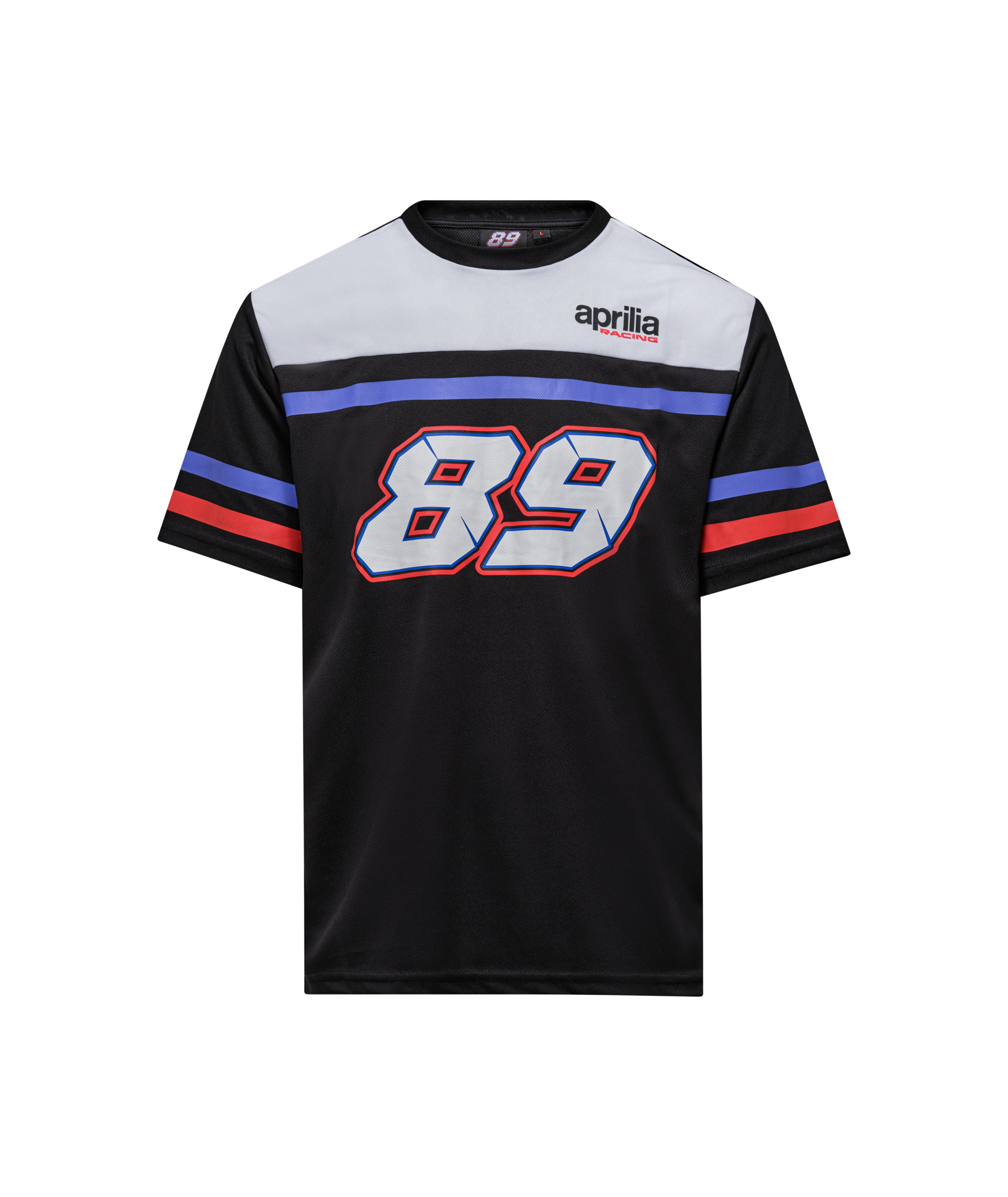 Aprilia T-shirt Racing 89 homme noir blanc