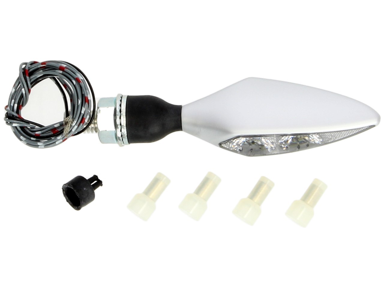 Kellermann Clignotant, feu arrière et feu stop, Rhombus DF, acier, LED, HR, 12 V, chrome mat, M8x20