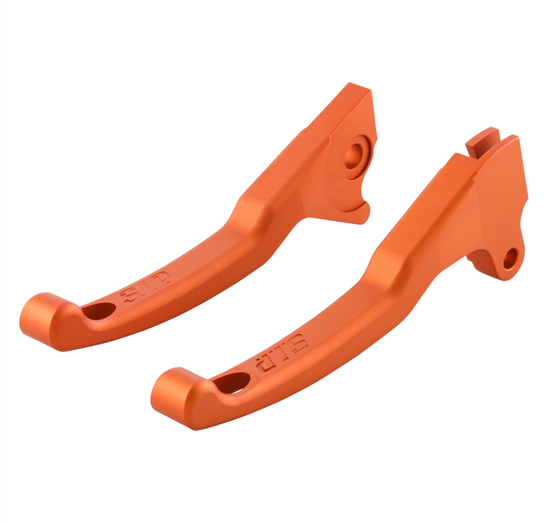 Kit levier de frein sport Shorty pour Vespa LX /LXV /S /Primavera /Sprint 50-150ccm, orange mat
