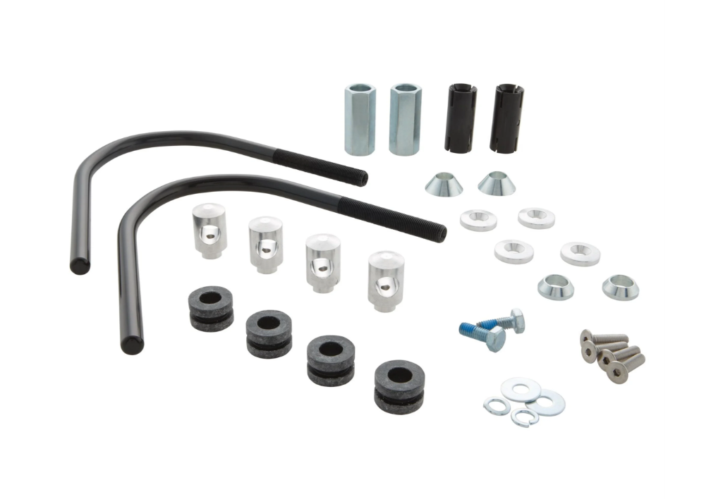 Matériel de montage Flyscreen pour Vespa GTS/GTS Super/GT/GT L 125-300ccm, noir