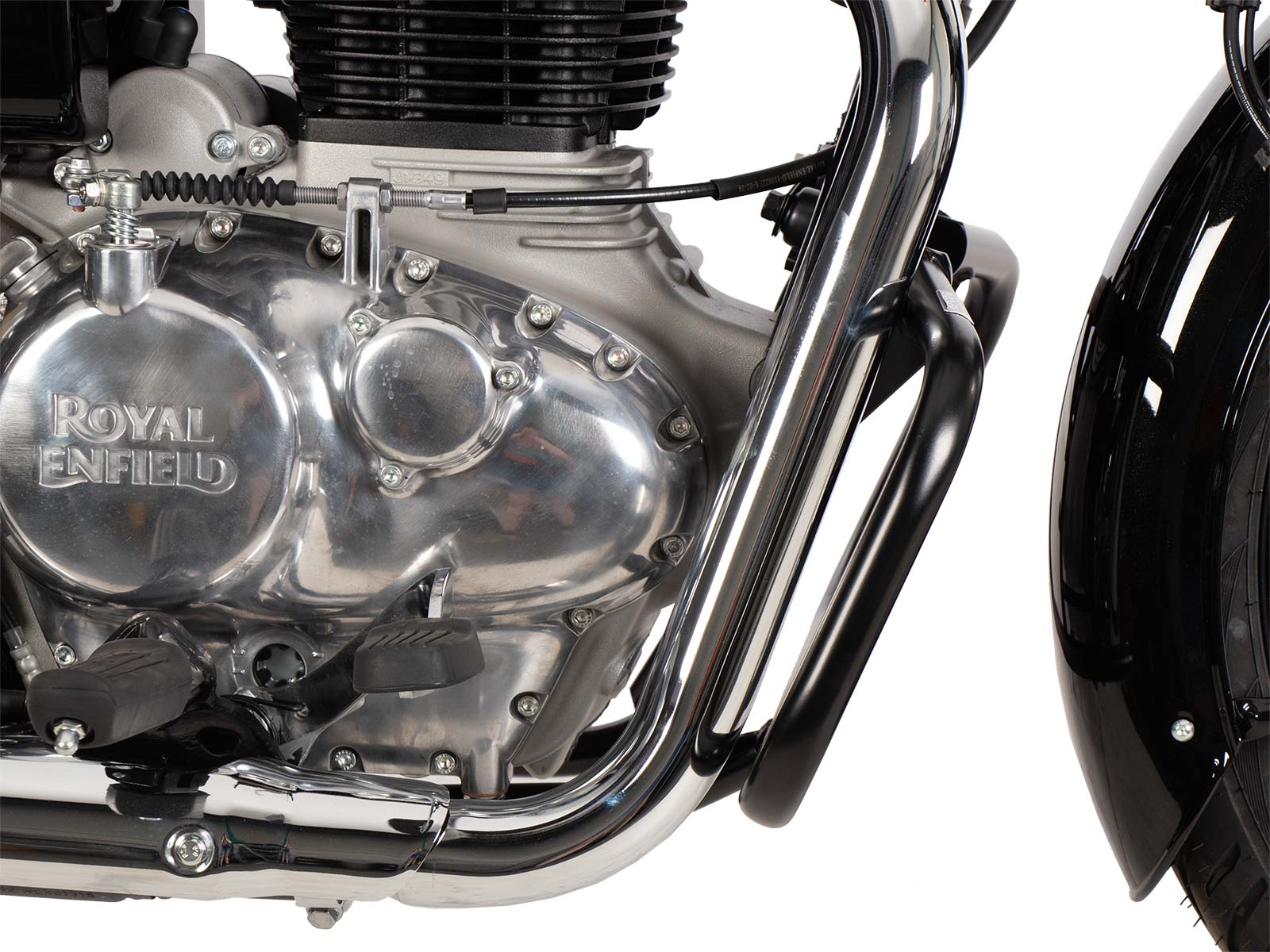 Arceau de protection moteur noir pour Royal Enfield Bullet 350 (24-) Hepco & Becker