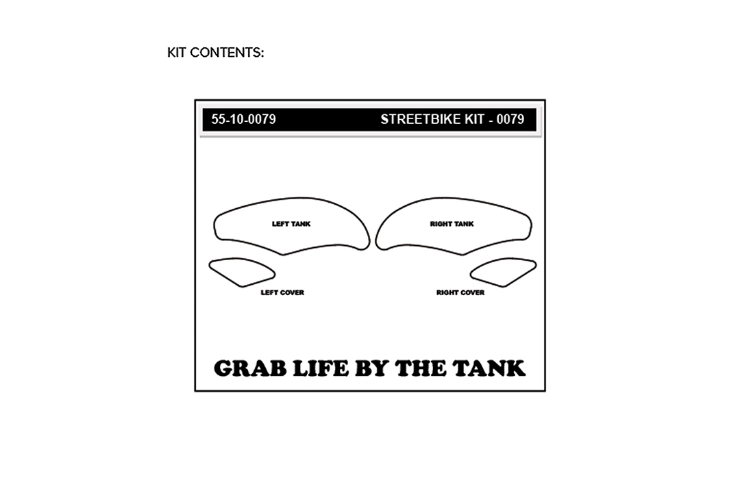Stompgrip hybrid, Volcano, für Triumph Speed Triple 1050 / 94