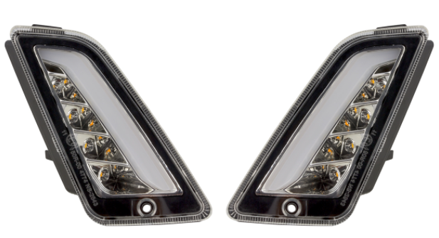 Kit clignotants avant & arrière pour Vespa GTS/GTS Super/GTV/GT 60/GT/GT L ('03-'13), clair