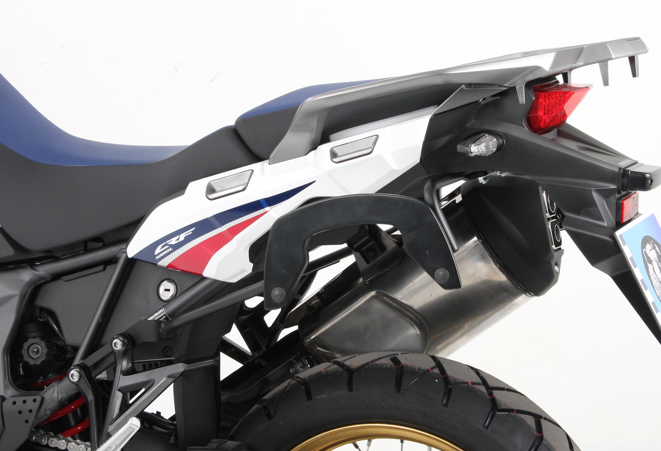 Supports latéraux C-Bow noirs pour Honda CRF 1000 Africa Twin (16-17) Hepco & Becker