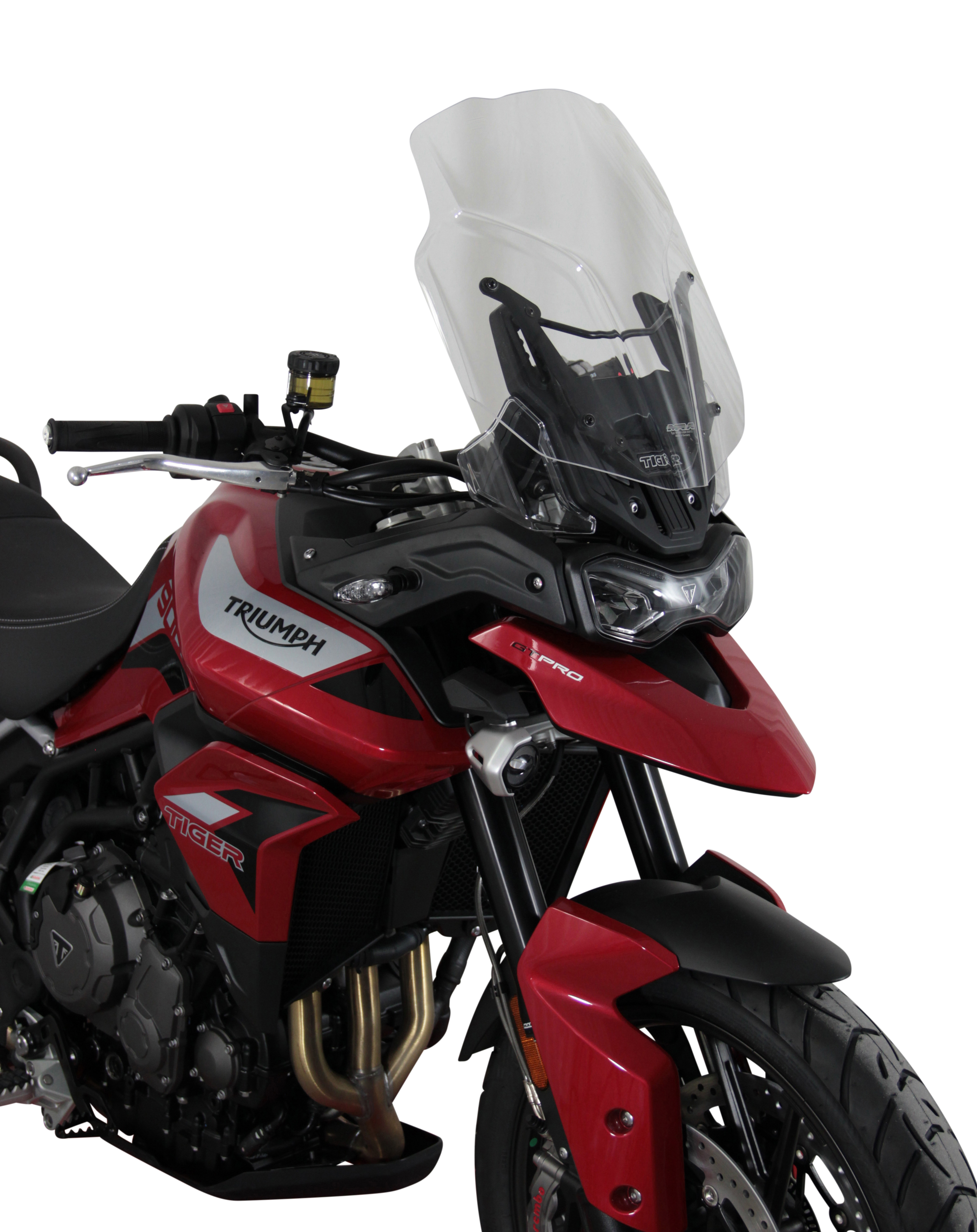 Pare-brise de randonnée MRA "TM" pour TRIUMPH TIGER 900 /GT PRO (année 19-) - gris fumée