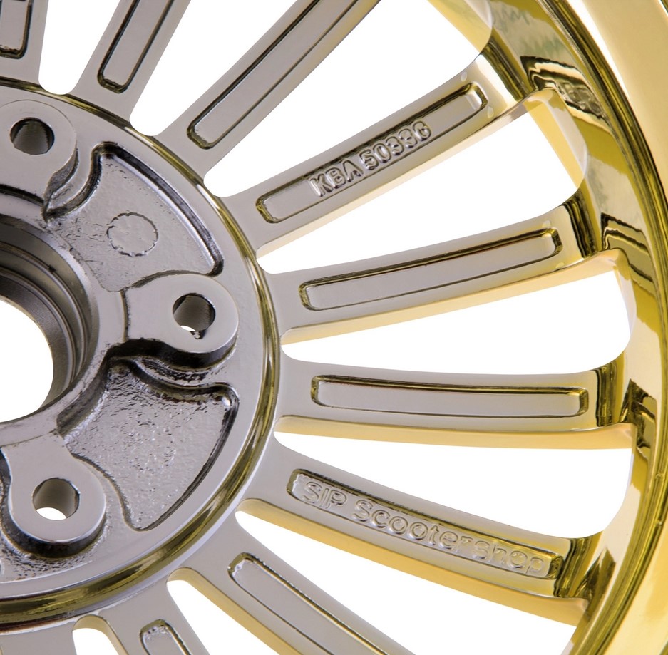 Jante avant/arrière pour Vespa GTS/GTS Super/GTV/GT 60/GT/GT L 125-300ccm, or