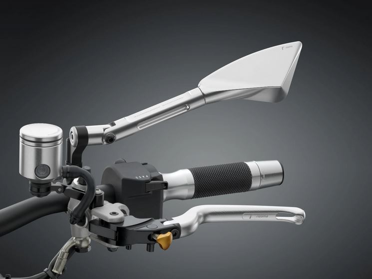 Rétroviseur RIZOMA "TOMOK" droit pour Vespa, argent anodisé