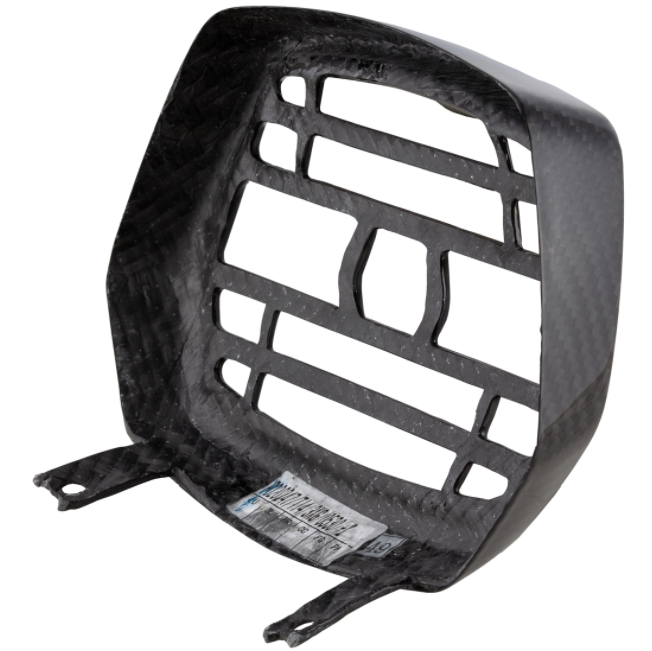 Anneau de lampe avec grille pour Vespa Sprint 50-150ccm 2T/4T ('13-'18), carbone