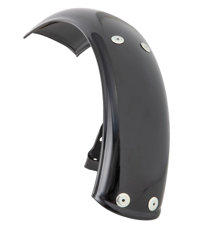 Aile Garelli pour Vespa PX 80-200ccm, métal, noir brillant