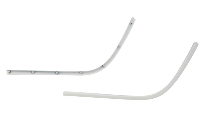 Tube mono fente marchepied blanc pour Vespa Primavera/Sprint 50-150ccm