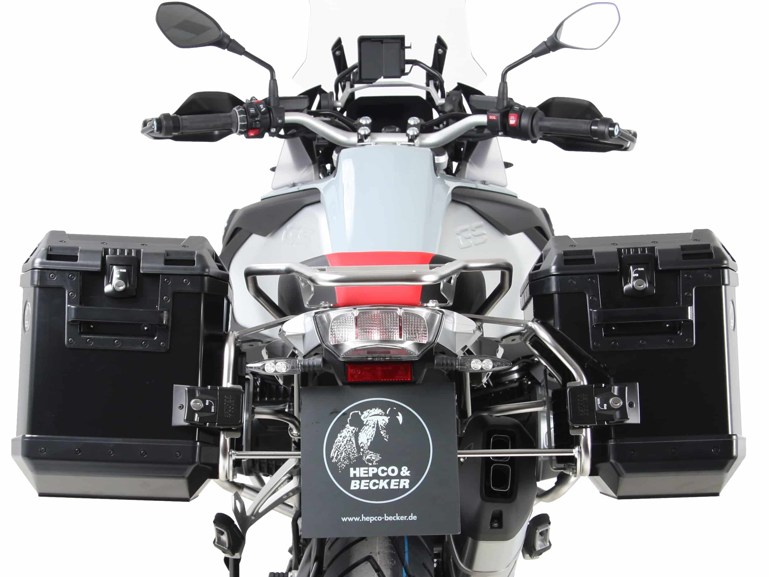 Kit de support de valises Cutout support incl. kit de valises Xplorer Cutout noir pour BMW R 1250 GS Adventure