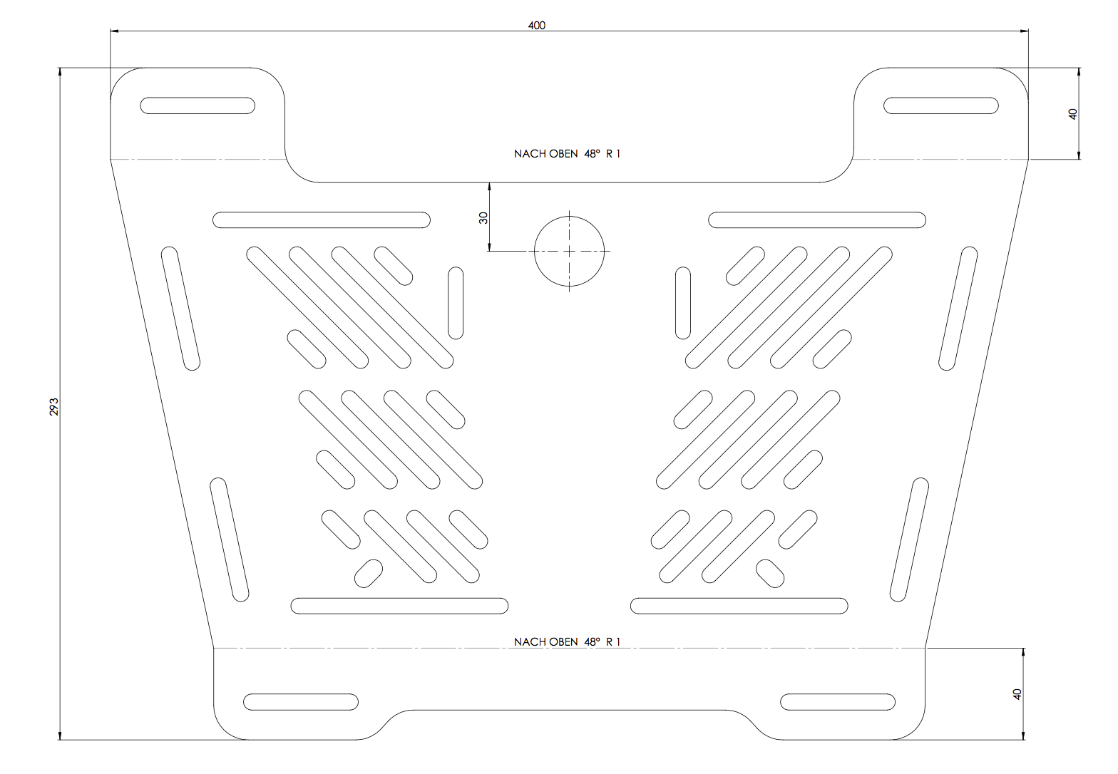 Élargisseur universel SMALL à monter sur des supports tiers existants noir Original Hepco & Beck