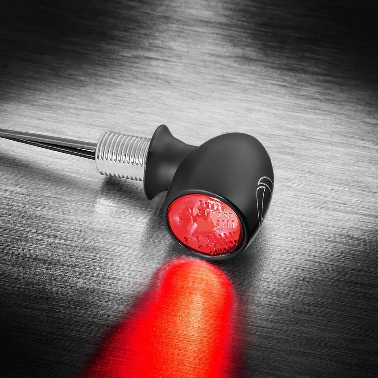 Kellermann Feu arrière et feu stop, Atto RB Dark hm, acier, LED, HL/HR 12 V, noir satiné