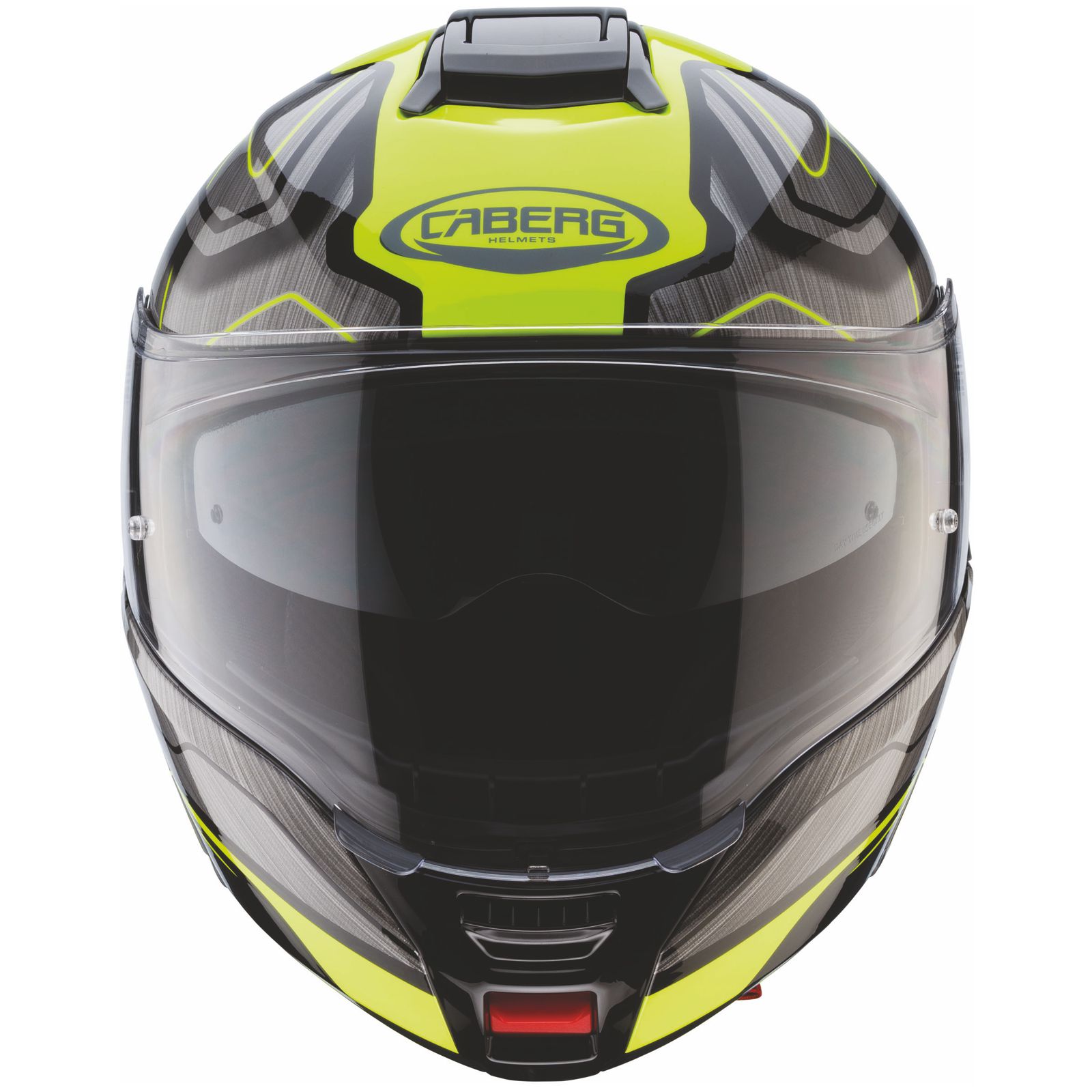 Caberg casque Levo Flow, noir/gris-fluo-jaune