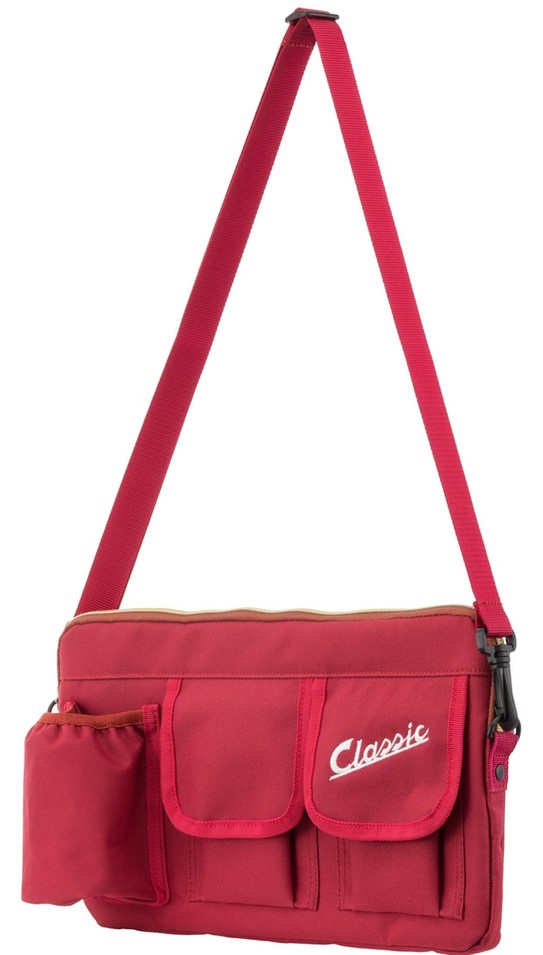 Sac "Classic" pour compartiment à bagages/boîte à gants Vespa - rouge, nylon