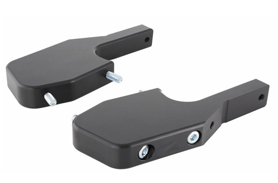 Adaptateur de repose-pieds passager pour Vespa GTS/GTS Super/GTV/GT 60/GT/GT L 125-300ccm, noir brillant