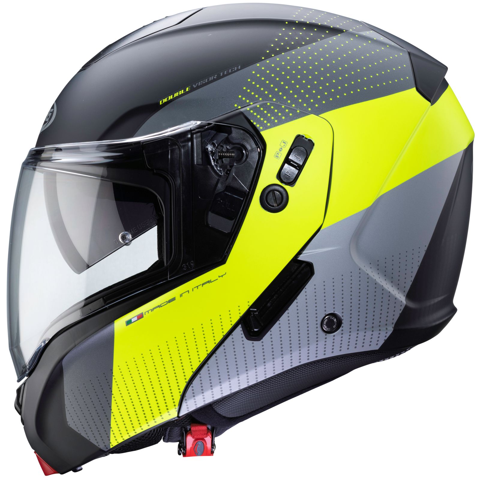 Caberg casque Horus Scout, noir mat/jaune fluo gris
