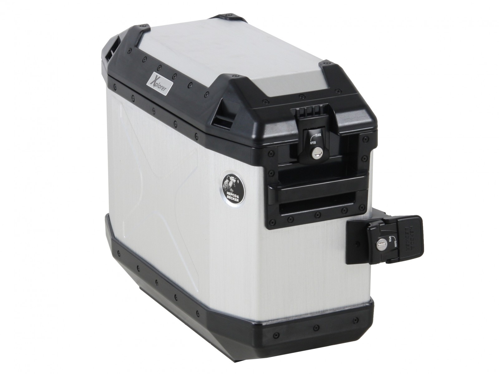Valises latérales Alu Xplorer 30 argent Hepco & Becker