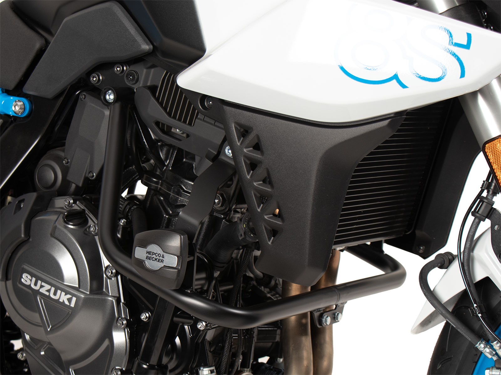 Arceau de protection moteur noir avec ProtectionPad pour Suzuki GSX-8S (23-) Hepco & Becker