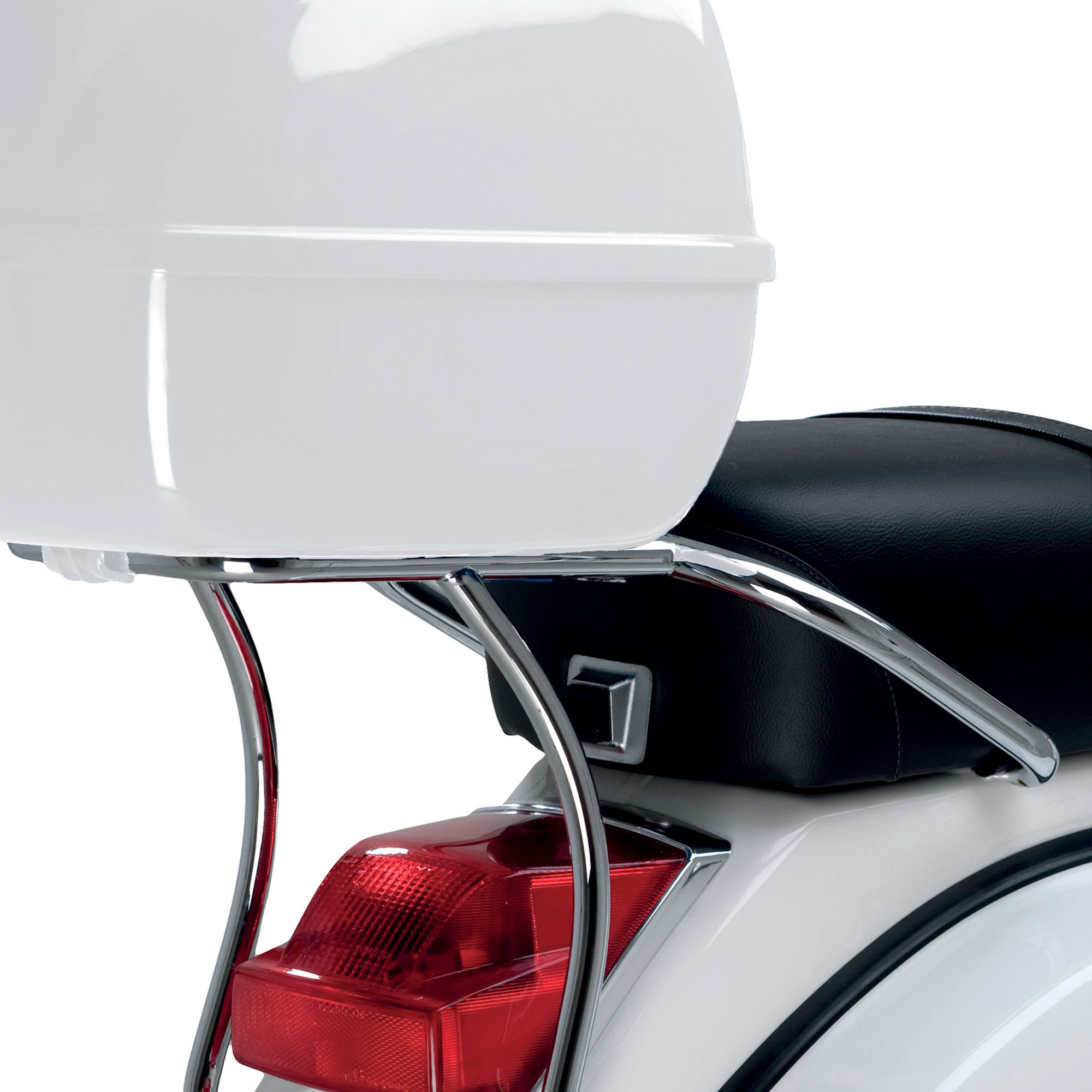 Porte-bagages Topcase original chromé pour Vespa PX