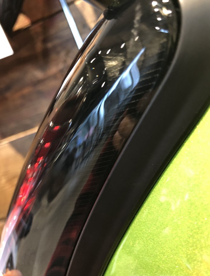 Conversion de feu arrière de cadre pour Vespa GTS/​GTS Super/​GTV 125-300ccm ('14-'18), noir mat