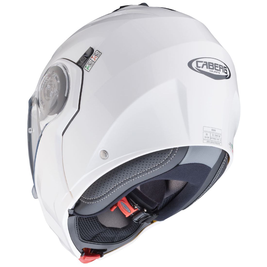 Caberg casque Droid, blanc métallisé
