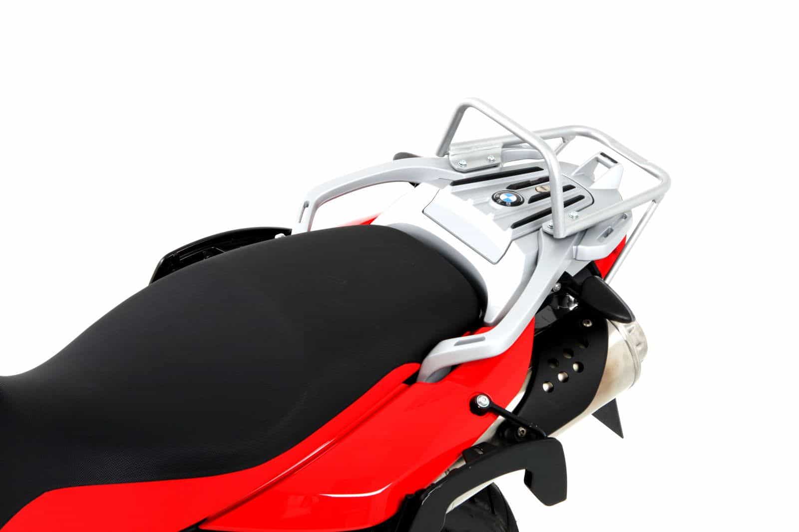 Porte-bagages tubulaire top case argent pour BMW G 650 GS (11-16)/Sertao (12-16) Hepco & Becker