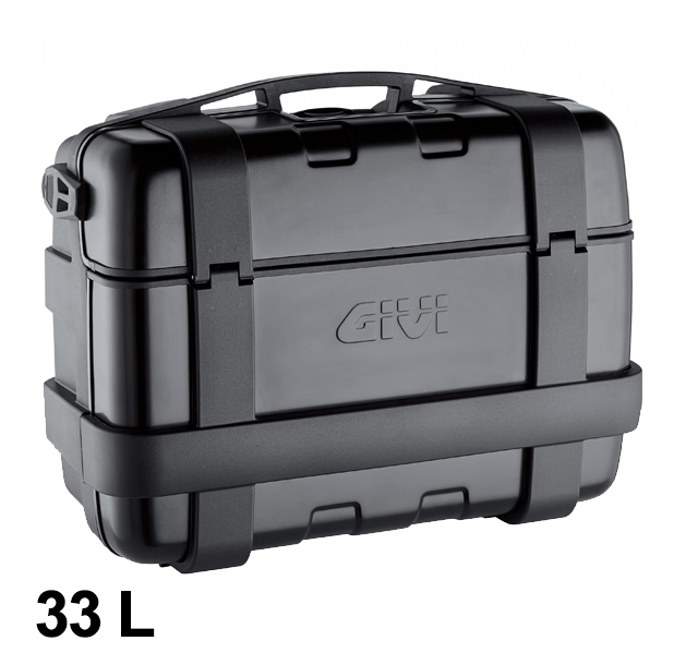 Trekker 33 litres MONOKEY valise avec housse alu noire Givi