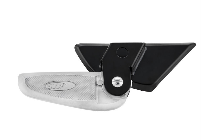 Repose-pieds droit et gauche pour Vespa LX /LXV /S 50-150ccm, noir/argenté