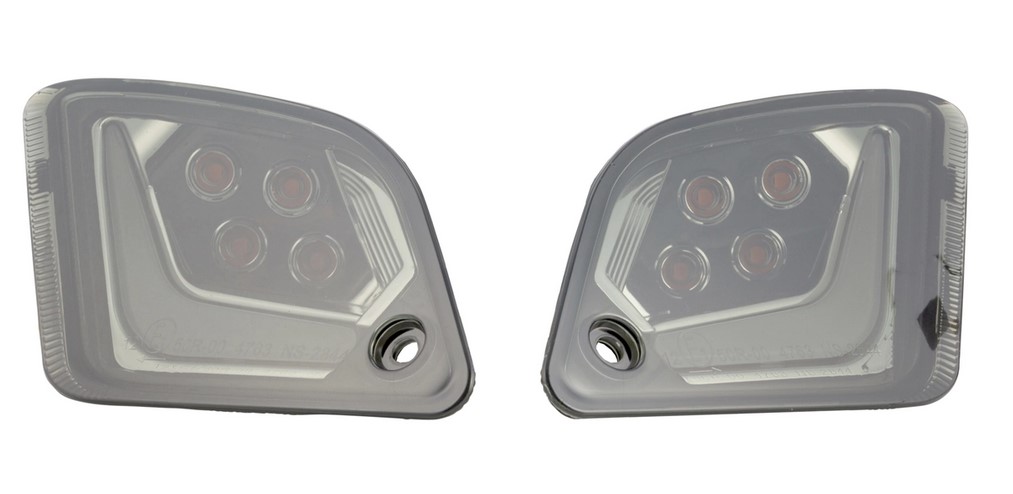 Kit de clignotants arrière gauche/droite pour Vespa GTS/GTS Super/GTV 125-300ccm ('14-22), teinté