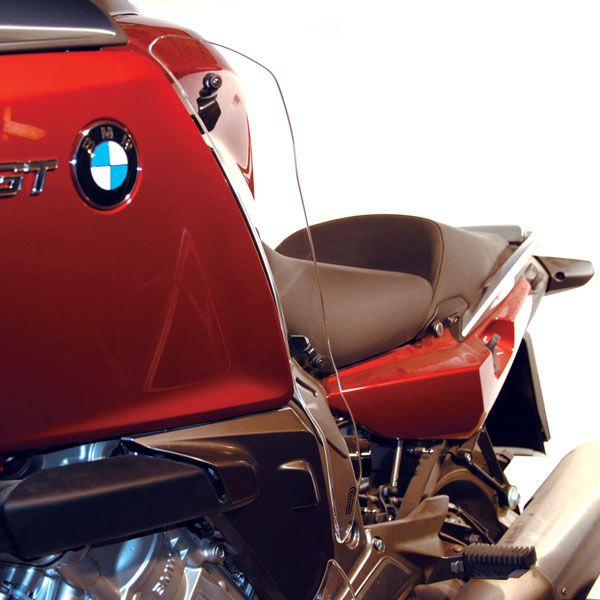 Spoiler supérieur de protection contre le vent, réglable pour BMW K 1600 GT /GTL (10-16), paire, transparent