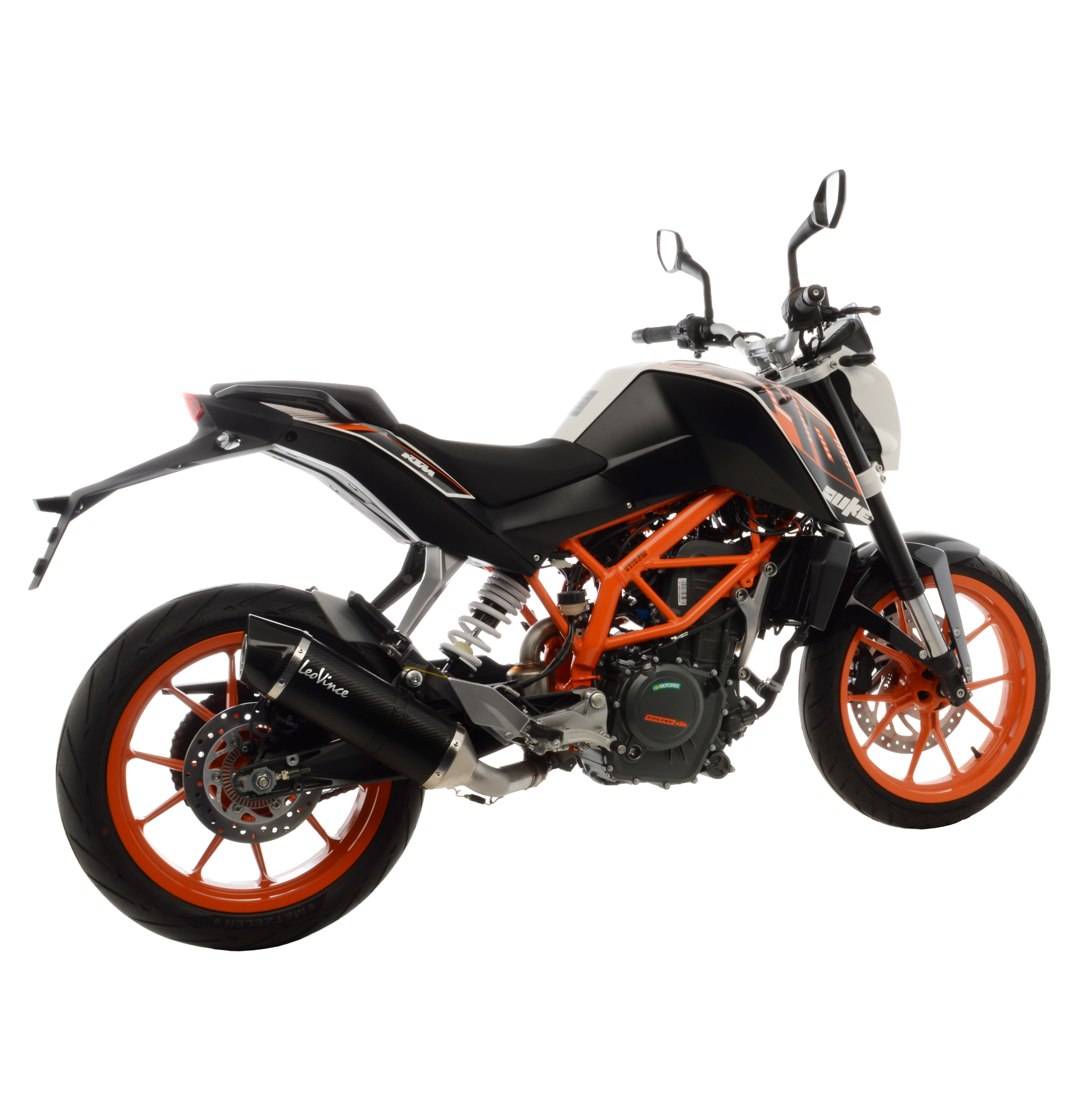 LeoVince Système d?èchappement SBK LV One Evo 2, carbone, Slip On pour KTM Duke 390 (année 13-16)
