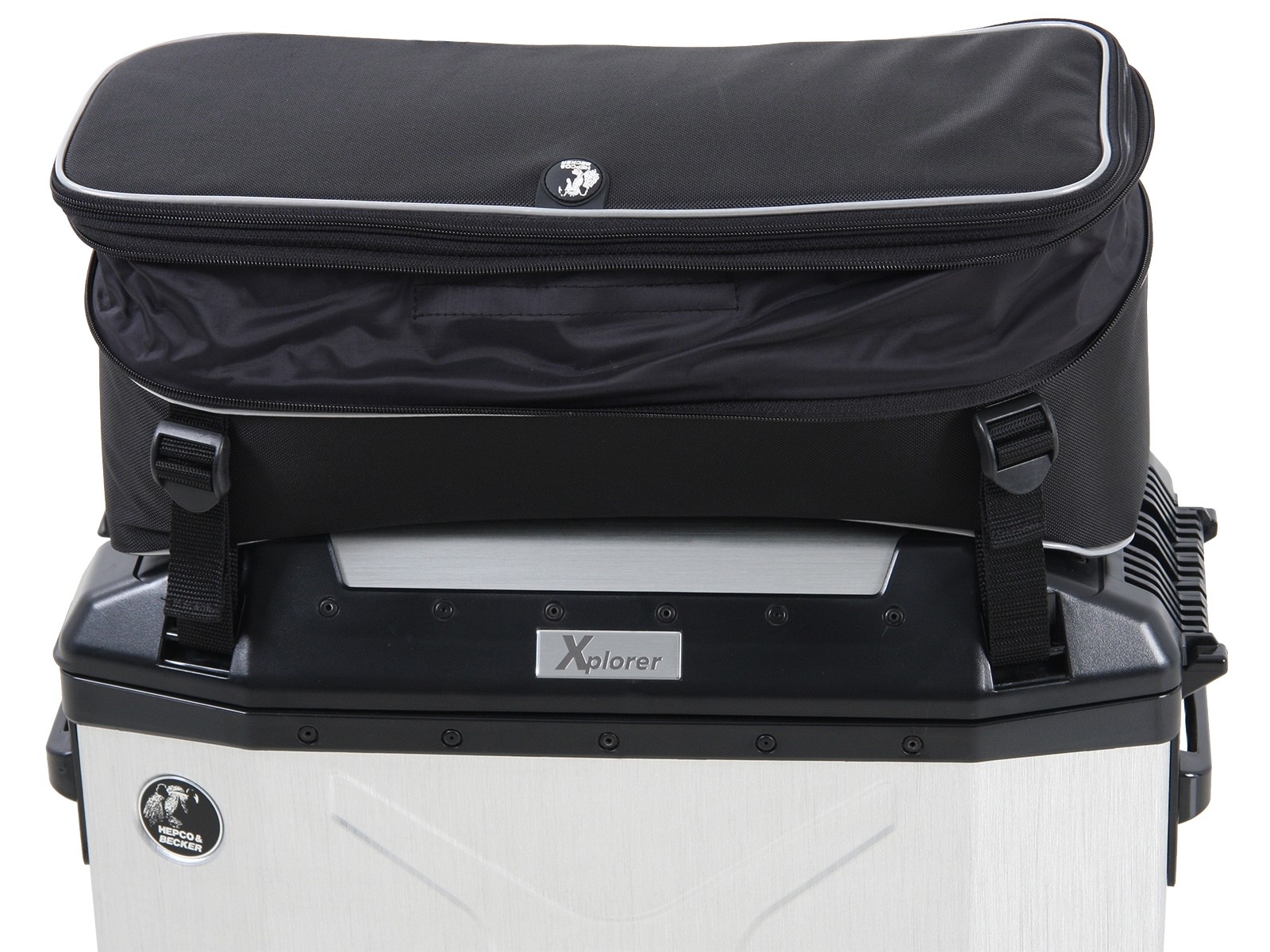 Sacoche supérieure pour valise latérale Xplorer 30 couvercle (9-15L) Hepco & Becker